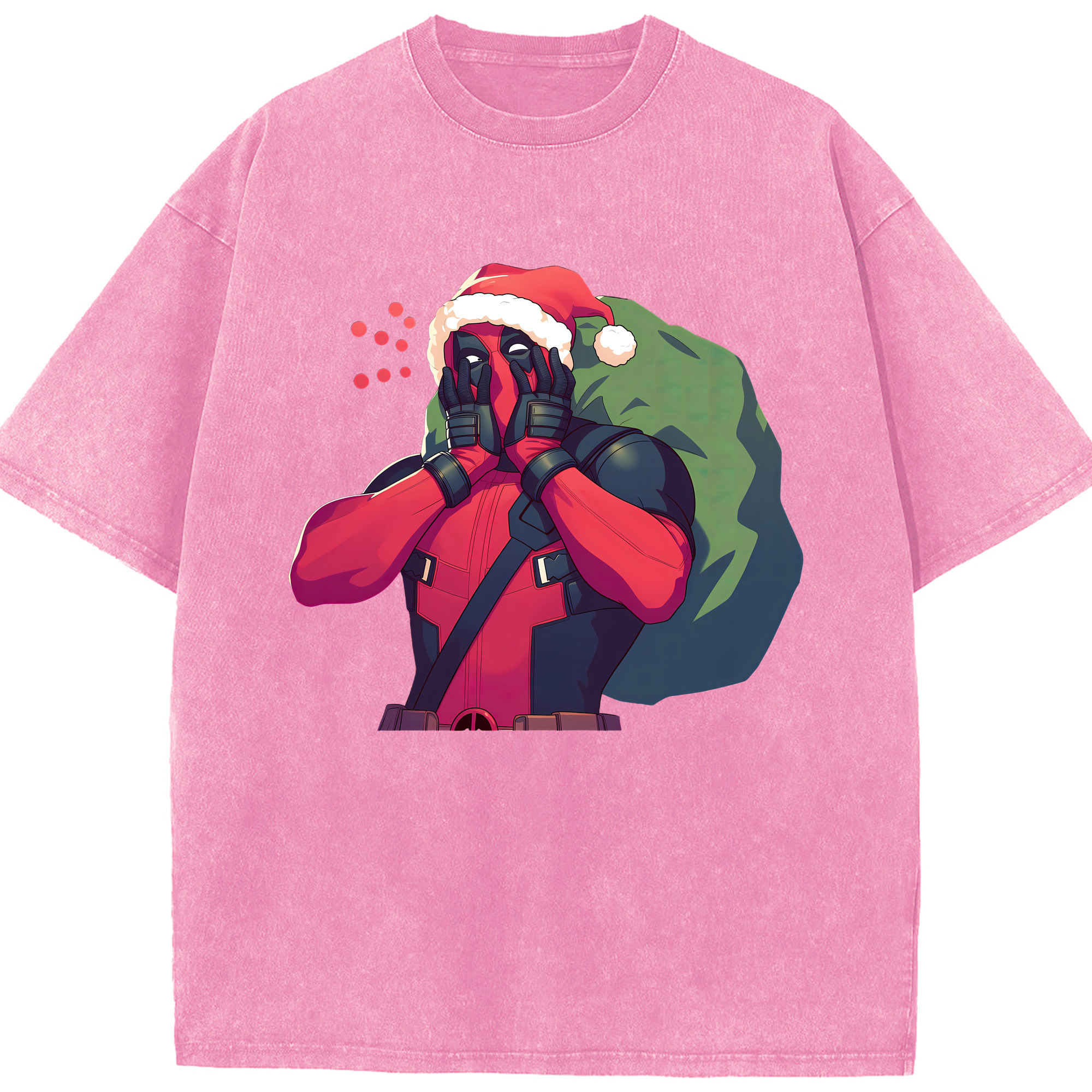 （画像用） Deadpool デッドプール 綿100% ヴィンテージ風 半袖Tシャツ（フロントプリント）